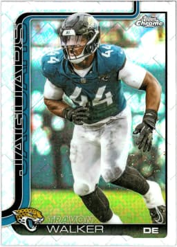Travon Walker #1 Topps Foil Parallel 2025 Topps Chrome Football