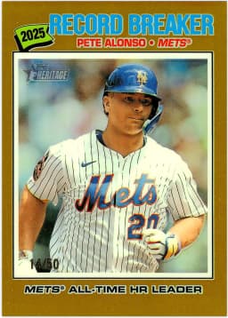 Pete Alonso #232 Gold Bordered /50 2026 Heritage