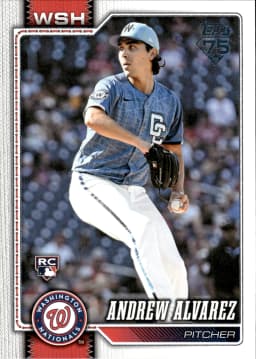 Andrew Alvarez #520 Rookie Card 2026 Topps Series 2