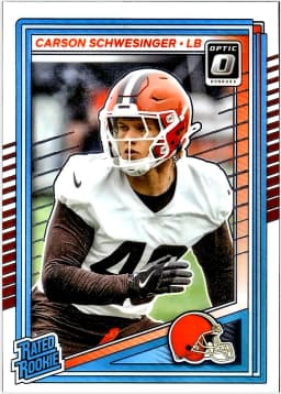 Carson Schwesinger #217 Rookie Card 2025 Donruss Optic