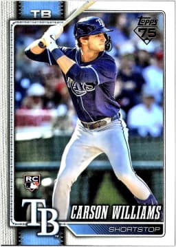 Carson Williams #25 Rookie Card 2026 Topps Series 1