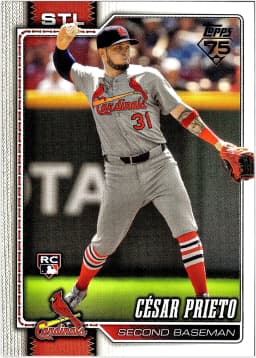 Cesar Prieto #95 Rookie Card 2026 Topps Series 1