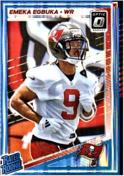 Emeka Egbuka #265 Rookie Card 2025 Donruss Optic Purple Shock