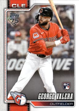 George Valera #603 Rookie Card 2026 Topps Series 2 Baseball