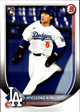 Hyeseong Kim #91 Rookie Card 2025 Bowman