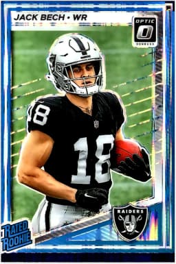 Jack Bech #211 Rookie Card 2025 Donruss Optic Purple Shock