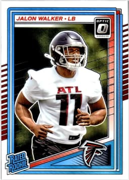 Jalon Walker #290 Rookie Card 2025 Donruss Optic