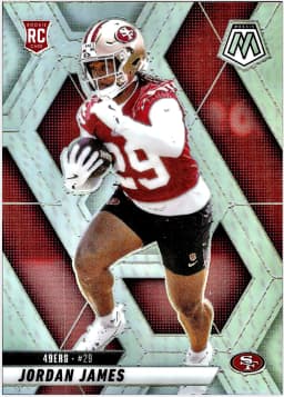 Jordan James #370 Rookie Card 2025 Panini Mosaic Silver