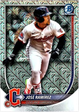 José Ramírez #21 2025 Bowman Chrome Mojo Refractors