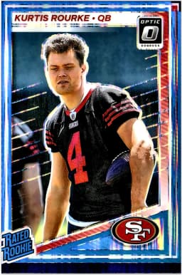 Kurtis Rourke #243 Rookie Card 2025 Donruss Optic Purple Shock