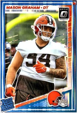 Mason Graham #206 Rookie Card 2025 Donruss Optic Purple Shock