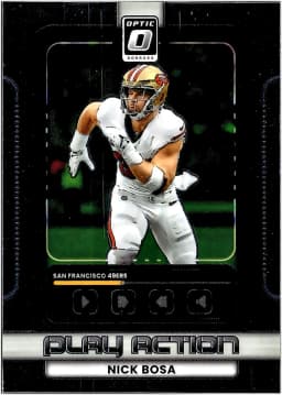 Nick Bosa #12 2025 Donruss Optic Dual Action