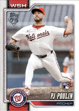 PJ Poulin #405 Rookie Card 2026 Topps Series 2