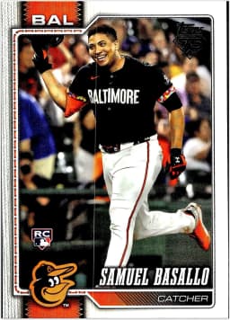 Samuel Basallo #104 Rookie Card 2026 Topps Series 1