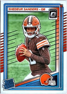 Shedeur Sanders #203 Rookie Card 2025 Donruss Optic
