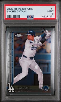 Shohei Ohtani #1 PSA 9 2025 Topps Chrome