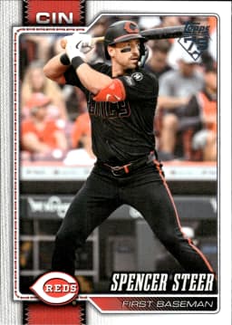 Spencer Steer #365 2026 Topps Series 2 Baseball