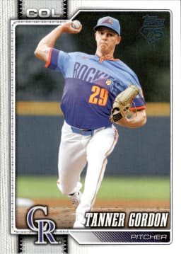 Tanner Gordon #444 2026 Topps Series 2 Baseball