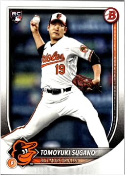 Tomoyuki Sugano #41 Rookie Card 2025 Bowman Neon Green