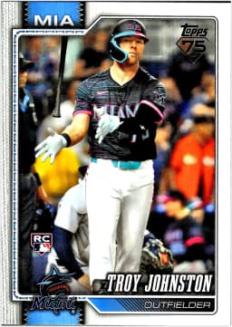 Troy Johnston #317 Rookie Card 2026 Topps Series 1