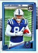 Tyler Warren #234 Rookie Card 2025 Donruss Optic