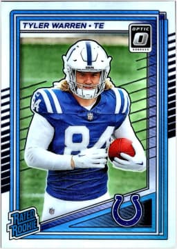 Tyler Warren #234 Rookie Card 2025 Donruss Optic