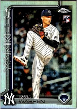 Will Warren #81 Rookie Card 2025 Topps Chrome Refractors