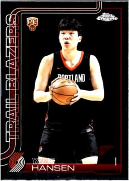 Yang Hansen #266 Rookie Card 2025-26 Topps Chrome