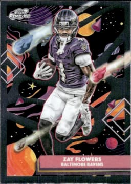 Zay Flowers #9 2025 Topps Cosmic Chrome Football