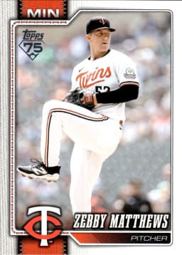 Zebby Matthews #606 Rookie Card 2026 Topps Series 2