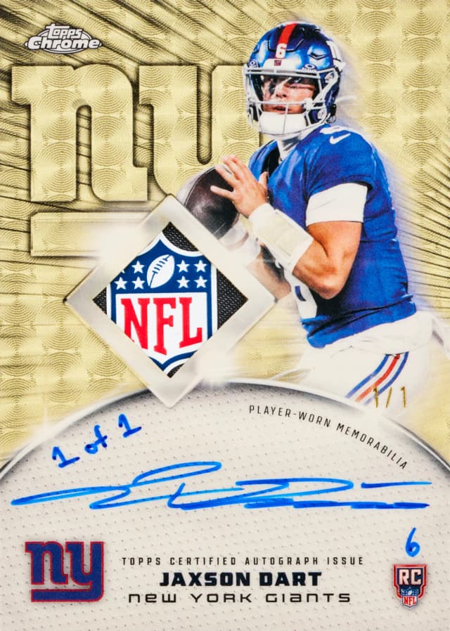 2025 Topps Chrome Football checklist card preview