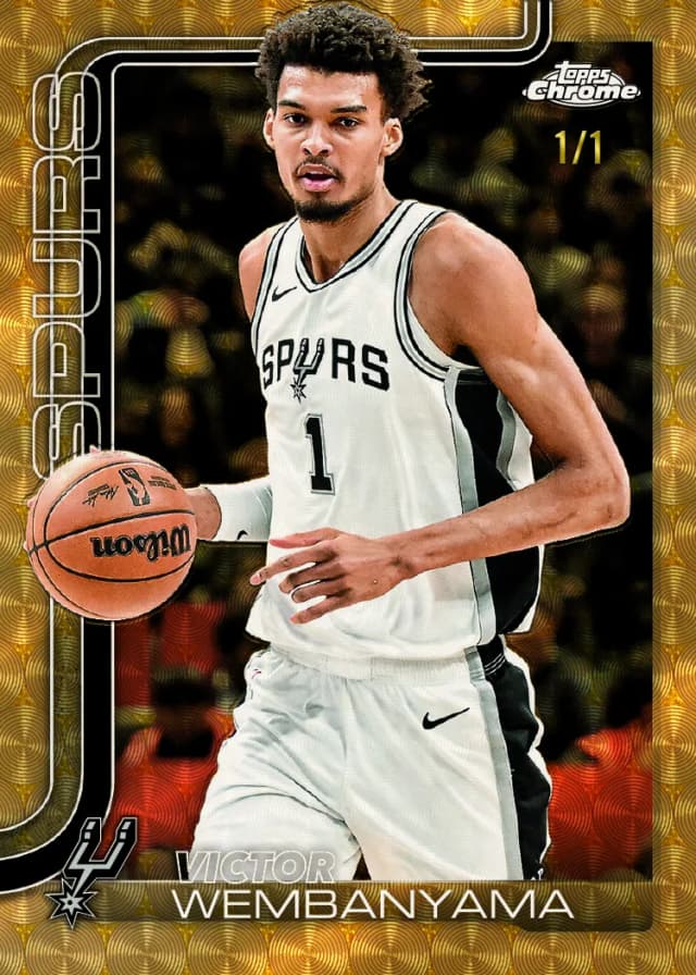 2025-26 Topps Chrome Basketball checklist card preview
