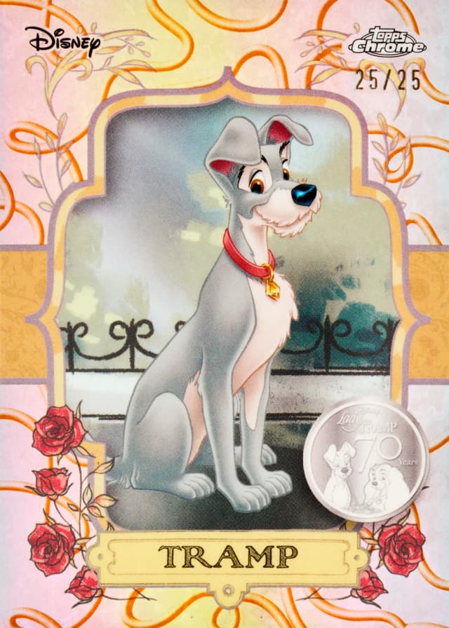 2025 Topps Chrome Disney checklist card preview