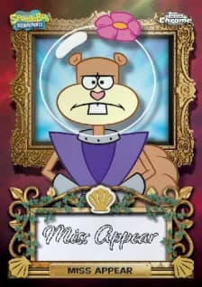 Topps Chrome SpongeBob 25th Anniversary checklist card preview