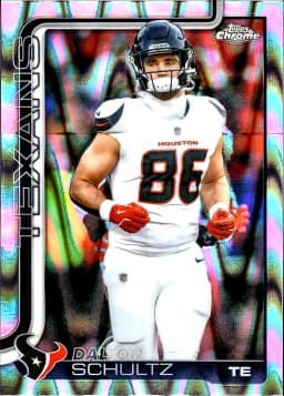 Dalton Schultz #118 RayWave Refractor 2025 Topps Chrome Football