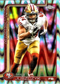 Kyle Juszczyk #270 RayWave Refractor 2025 Topps Chrome Football