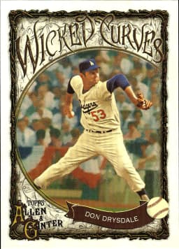 Don Drysdale #WC-35 Wicked Curves 2025 Topps Allen & Ginter