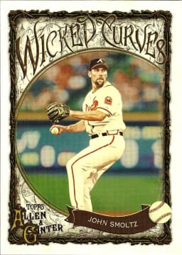 John Smoltz #WC-34 Wicked Curves 2025 Topps Allen & Ginter