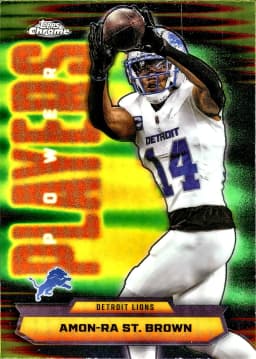 Amon-Ra St. Brown #PP-26 Power Players 2025 Topps Chrome Football