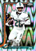 De'Von Achane #188 RayWave Refractor 2025 Topps Chrome Football