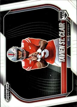 Tavien St. Clair #193 White 2025 Prizm Black Football