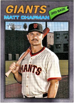 Matt Chapman #114 Grey Border 2026 Topps Heritage