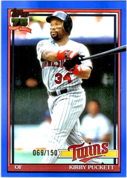 Kirby Puckett #T91-94 Blue /150 2026 Topps Series 1