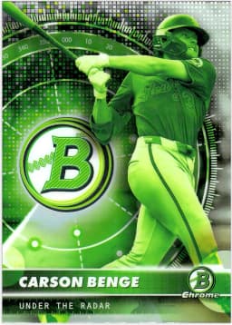 Carson Benge #UR-12 Under the Radar 2026 Bowman