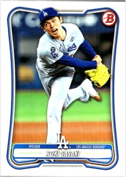Roki Sasaki #63 Rookie Card 2026 Bowman