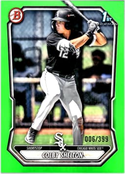 Colby Shelton #BP-144 Neon Green Border /399 2026 Bowman
