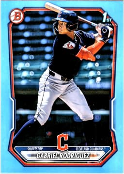 Gabriel Rodriguez #BP-118 Sky Blue Border /499 2026 Bowman