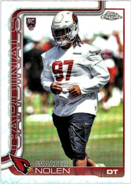 Walter Nolen #365 Topps Foil Parallel Rookie Card 2025 Topps Chrome Football