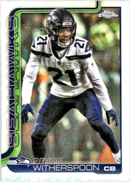 Devon Witherspoon #277 Topps Foil Parallel 2025 Topps Chrome Football