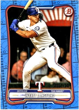 Wyatt Langford #88 Blue /150 2026 Bowman